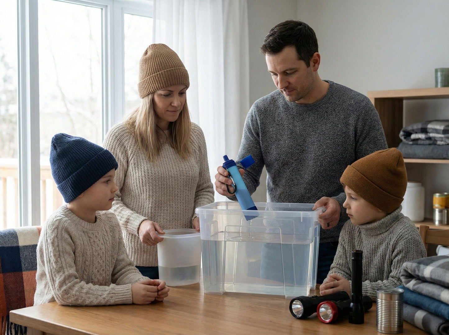 Portable Water Filter Straw - Safe Drinking Water Anywhere (Emergency & Outdoor Use)