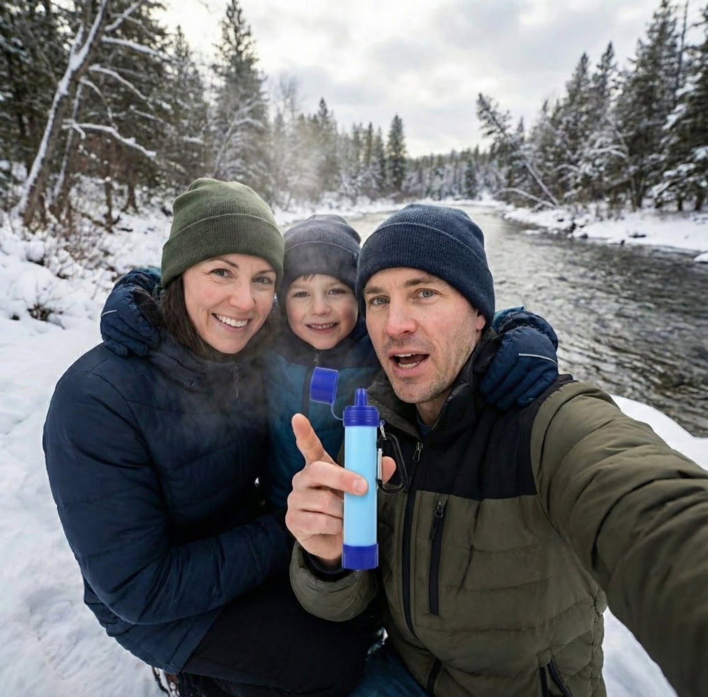 Portable Water Filter Straw - Safe Drinking Water Anywhere (Emergency & Outdoor Use)