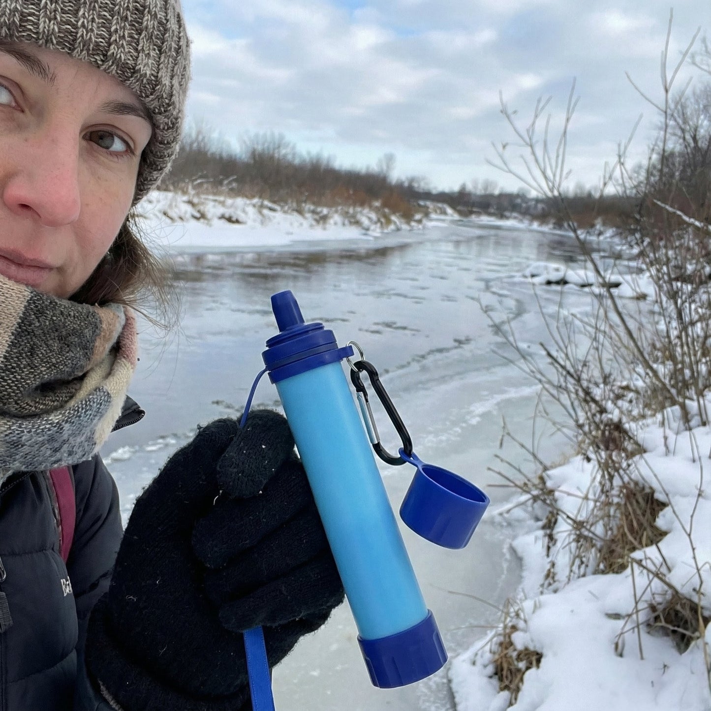 Portable Water Filter Straw - Safe Drinking Water Anywhere (Emergency & Outdoor Use)