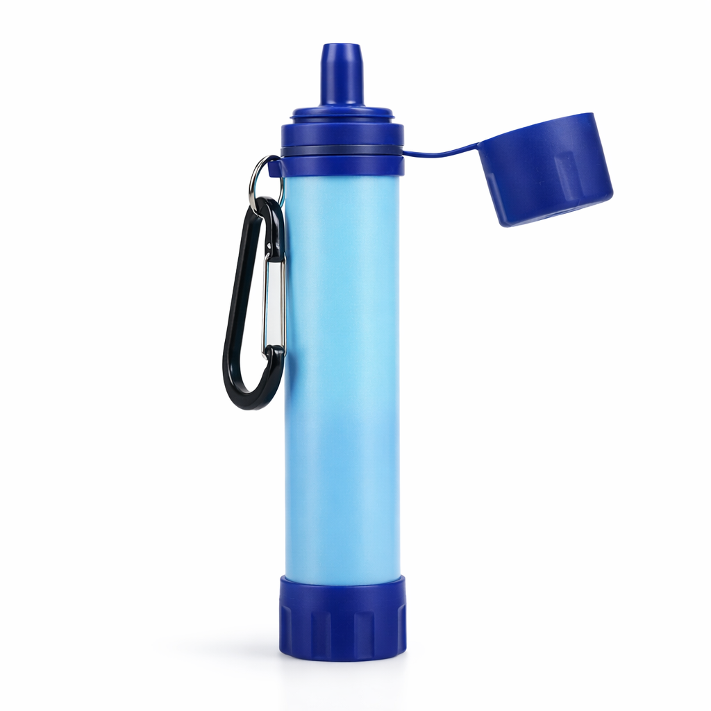 Portable Water Filter Straw - Safe Drinking Water Anywhere (Emergency & Outdoor Use)